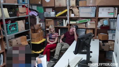 Guy Watches While Officer Fucks His Girlfriend