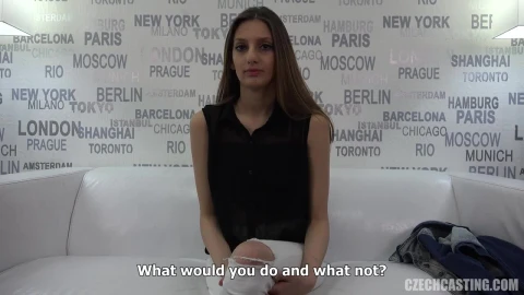 Shy 19-year Old Iveta, Interview And Fuck