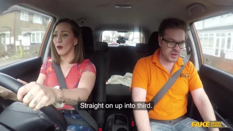 Drive Lesson For A Mature Lady