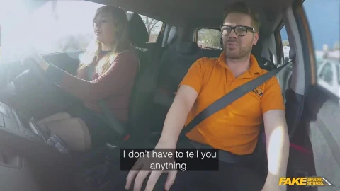 Driving Lesson For A Busty Girl