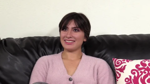 Angeline, Casting With Anal Sex And Pussy Creampie